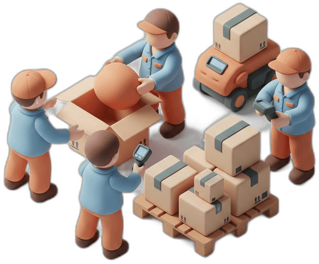 포장+입고 대행 3D 인포그래픽